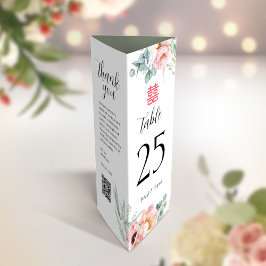 Chinees Tafelnummer, Menu & Bedankt Opmerking