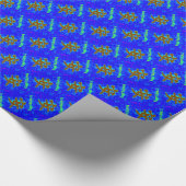 chinees teken voor rust blauw papier (Hoek)