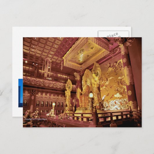 Chinees tempelaltaar briefkaart (Voorkant / Achterkant)