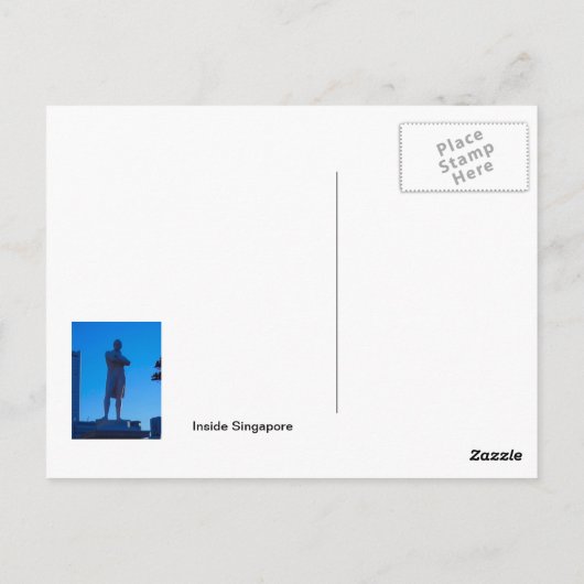 Chinees tempelaltaar briefkaart (Achterkant)