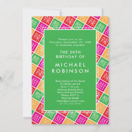 Chinees thema 50e of een verjaardagsfeestje kaart