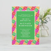 Chinees thema 50e of een verjaardagsfeestje kaart (Staand voorkant)