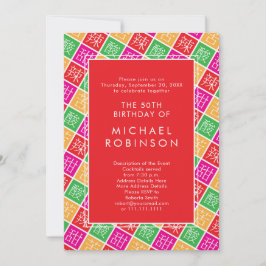 Chinees thema 50e of een verjaardagsfeestje kaart