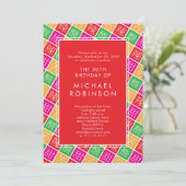 Chinees thema 50e of een verjaardagsfeestje kaart (Staand voorkant)