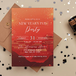 Chinees thema Rode oudejaarsfeest Kaart