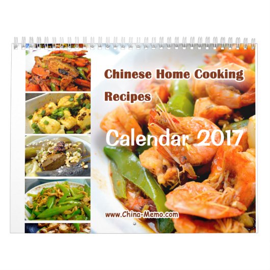 Chinees thuiskoken ontvangt agenda 2017 kalender (Hoes)