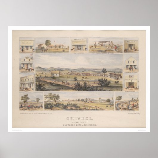 Chinees, Tolumne [sic] County (1300) Poster (Voorkant)