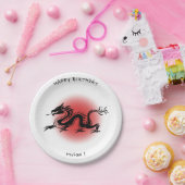 Chinees traditioneel bord van de drakenverjaardags (Feest)