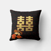 Chinees Traditioneel Huwelijk Schattig Koppel Op M Kussen (Achterkant)