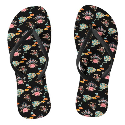 Chinees traditioneel paar Teenslippers (Voetbed)