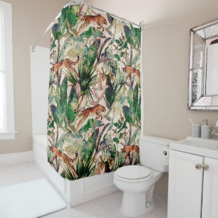 Chinees Tropisch Oerwoud Shower Curtain Douchegordijn
