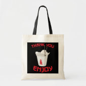 Chinees Uitlevervoedsel Dank je wel Doos Aziatisch Tote Bag (Voorkant)