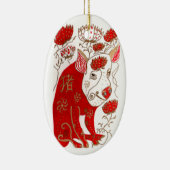 Chinees Varkenshouderij Keramisch Ornament (Rechts)