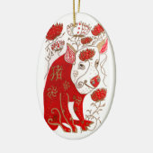 Chinees Varkenshouderij Keramisch Ornament (Links)