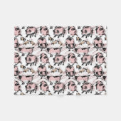 Chinees Varkenshyjaar Verjaardag Oorspronkelijke t Fleece Deken (Voorkant (Horizontaal))