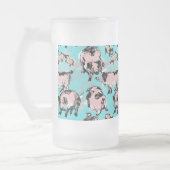 Chinees Varkenshyjaar Verjaardag Origineel Monogra Matglas Bierpul (Links)