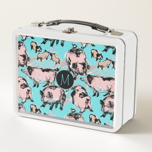 Chinees varkensjaar 2019 Originele Monogram Blauwe (Voorkant)