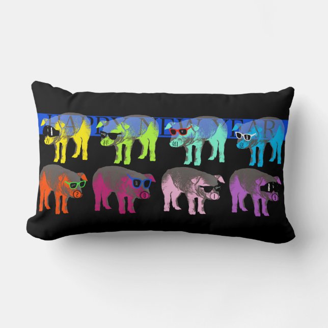 Chinees varkensjaar 2019 Pop Lumbar kussen (Voorkant)