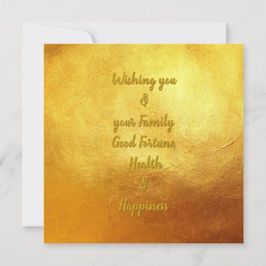 Chinees varkensjaar W-symbool B Circle Gold Flat-K (Achterkant)