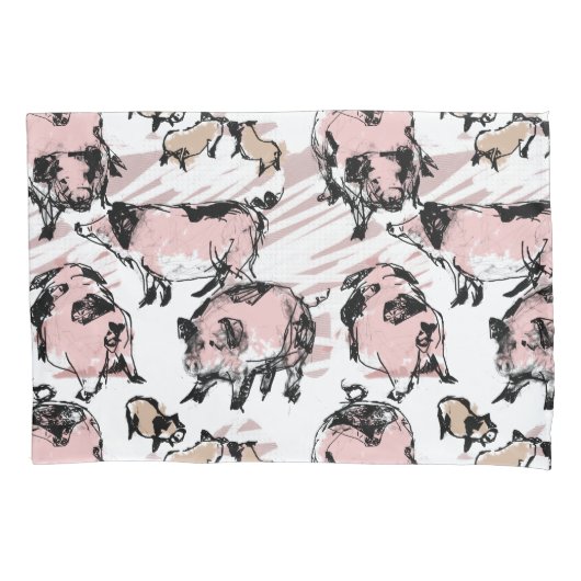 Chinees Varkenspad 2019 Oorspronkelijke tekening P Kussensloop (Voorkant)