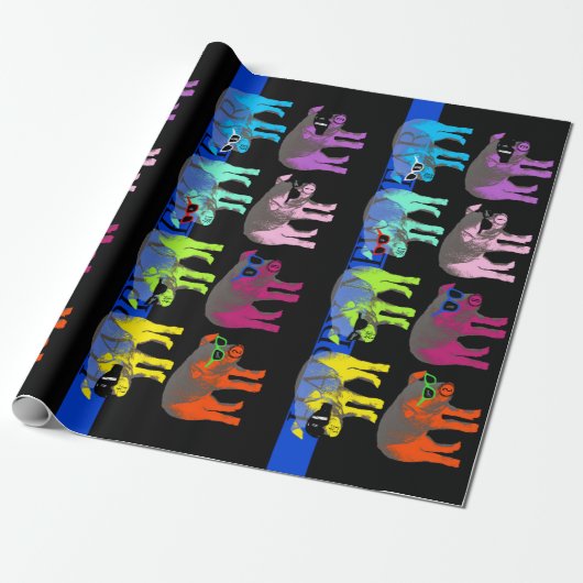 Chinees varkenspakpapier, nieuw jaar 2019, Pop Cadeaupapier (Uitgerold)