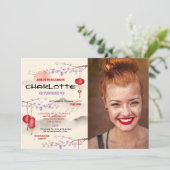 Chinees Verjaardagsfeestrestaurant Foto wegnemen Kaart (Staand voorkant)