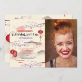 Chinees Verjaardagsfeestrestaurant Foto wegnemen Kaart (Voorkant / Achterkant)