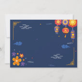 Chinees Verjaardagsfeestrestaurant Foto wegnemen Kaart (Achterkant)