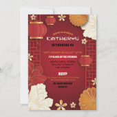 Chinees Verjaardagsfeestrestaurant Foto wegnemen Kaart (Voorkant)