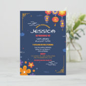 Chinees verjaardagsfeestrestaurant Take Away Asian Kaart (Staand voorkant)