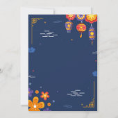 Chinees verjaardagsfeestrestaurant Take Away Asian Kaart (Achterkant)