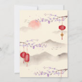 Chinees verjaardagsfeestrestaurant Take Away Asian Kaart (Achterkant)