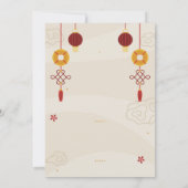 Chinees verjaardagsfeestrestaurant Take Away Asian Kaart (Achterkant)