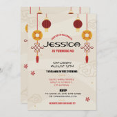 Chinees verjaardagsfeestrestaurant Take Away Asian Kaart (Voorkant / Achterkant)