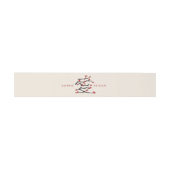 Chinees Verloving van de Rode Cherry Blossom Uitnodigingen Wikkel (Vlak)