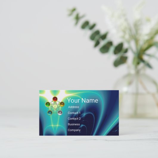 CHINEES VIJF ELEMENTEN FENG SHUI SPIRITUELE ENERGI VISITEKAARTJE (Staand voorkant)