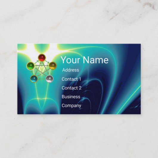 CHINEES VIJF ELEMENTEN FENG SHUI SPIRITUELE ENERGI VISITEKAARTJE (Voorkant)