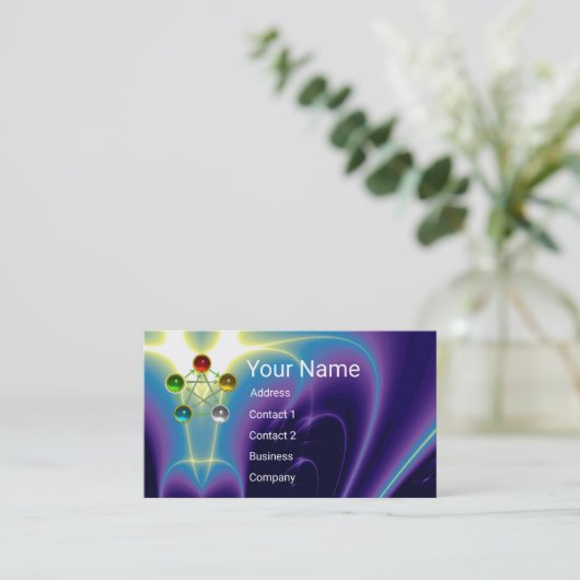 CHINEES VIJF ELEMENTEN FENG SHUI SPIRITUELE ENERGI VISITEKAARTJE (Staand voorkant)