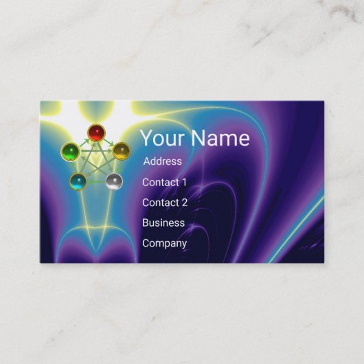 CHINEES VIJF ELEMENTEN FENG SHUI SPIRITUELE ENERGI VISITEKAARTJE (Voorkant)