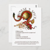 Chinees vijf kruidenmix recept | BRIEFKAART (Voorkant / Achterkant)