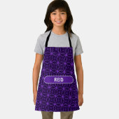 Chinees violet roze minimaal patroon schort (Insitu)