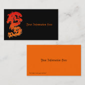 Chinees Visitekaartje voor drakenvuur (Voorkant / Achterkant)