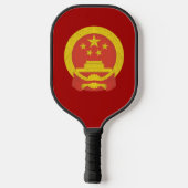 Chinees vlagembleem pickleball paddle (Achterkant)