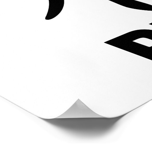 Chinees vredessymbool poster (Hoek)