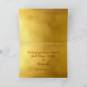 Chinees Vuurpaard Jaar 2026 origami 1 HGC Feestdagen Kaart (Binnen)