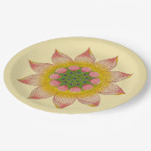 Chinees Waterlly Flower Design Papier Borden Papieren Bordje (Gekanteld)