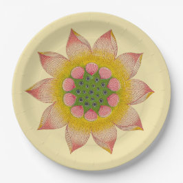 Chinees Waterlly Flower Design Papier Borden Papieren Bordje