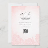 Chinees Waterverf Dubbel Geluk Bruiloft Kaart (Achterkant)