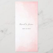 Chinees Waterverf Dubbel Geluk Bruiloft Menu (Achterkant)