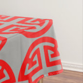 Chinees welvaartssymbool rood tafelkleed (Voorbeeld)